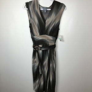 Rabbit Designs Sz 8 NWT Belted Brown Gray Dress